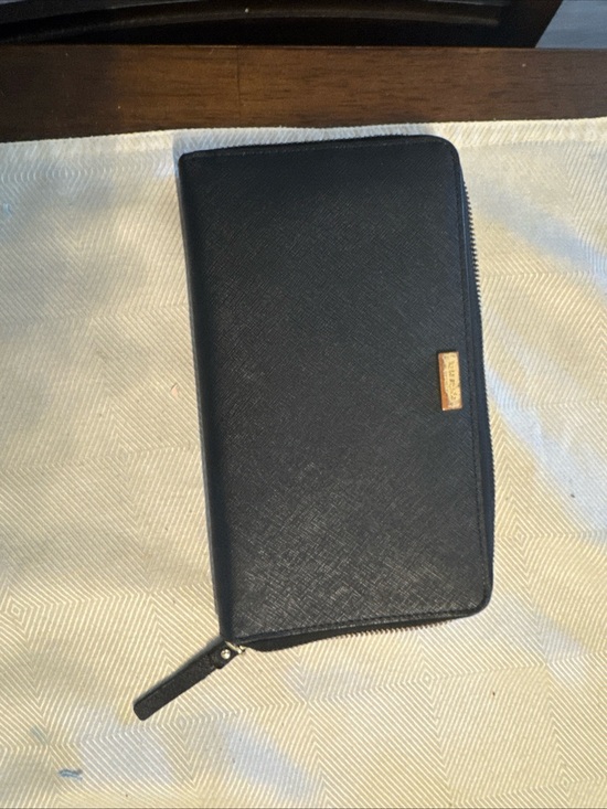 kate spade Handbags - Black Zip-Around Wallet Kate spade